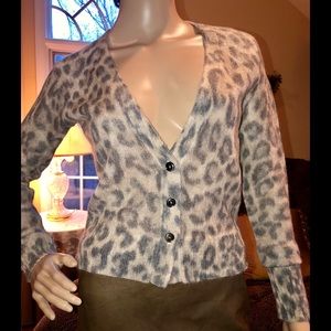 NWOT Banana Republic Angora Cardigan Sweater Sz S
